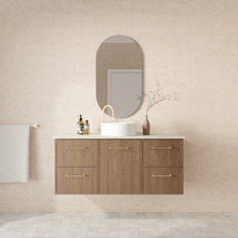Hamilton 1200mm Wall Hung Single Vanity with Solid Surface Countertop
